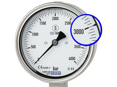 Manómetro de alta presión WIKA 